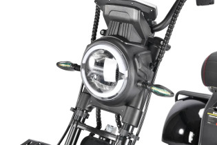 Электроскутер WHITE SIBERIA PRO TRIKE+ 3000W, черный