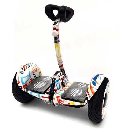 Мини сигвей Mini Robot 36v, белый граффити