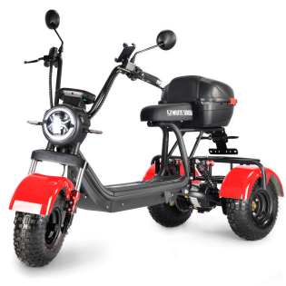 Электротрицикл WHITE SIBERIA TRIKE MINI RED 1500W