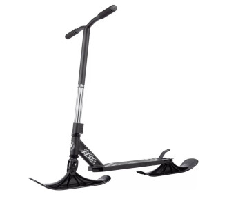Трюковый самокат-снегокат PLANK CYCLE, черный